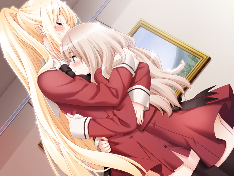 kawamura reo and shitogi eris (sono hanabira ni kuchizuke wo) drawn by kani_biimu