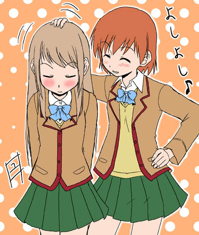ginga kuon and kinjou nanaho (gokujou seitokai) drawn by satou_yuuki