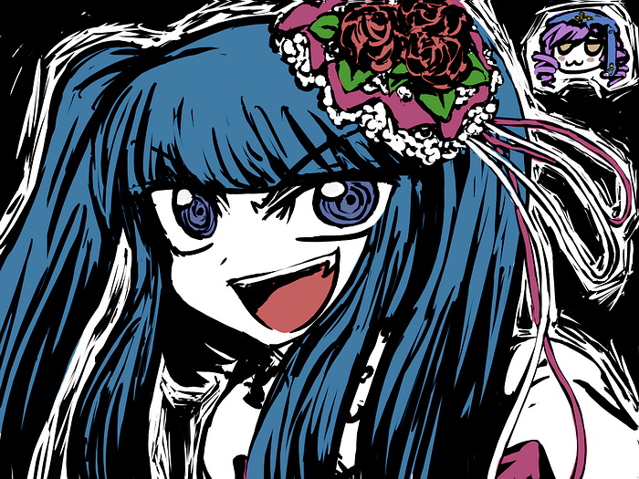 furudo erika and dlanor a. knox (umineko no naku koro ni) drawn by rayno