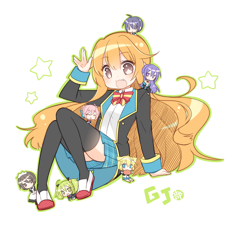 amatsuka megumi, amatsuka mao, sumeragi shion, kirara bernstein, kannazuki tamaki, and 2 more (gj-bu) drawn by aruya_(flosrota)