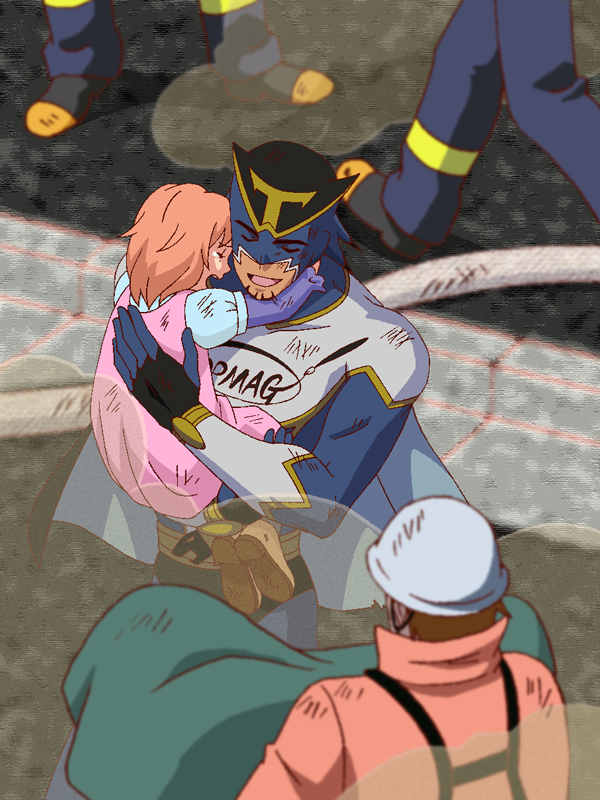 kaburagi t. kotetsu and wild tiger (tiger & bunny) drawn by wakabagaoka