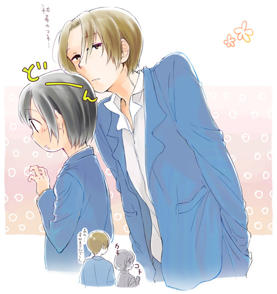 asaba yuuta and takahashi rina (kimi to boku) drawn by mukamo_(inujita)