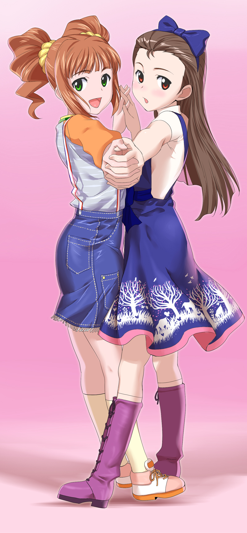 minase iori and takatsuki yayoi (idolmaster and 1 more) drawn by g-tetsu