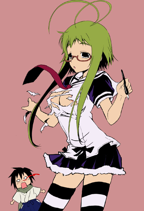 ikaruga chihaya and karasuma yoichi (asu no yoichi) drawn by yukino_koreyuki