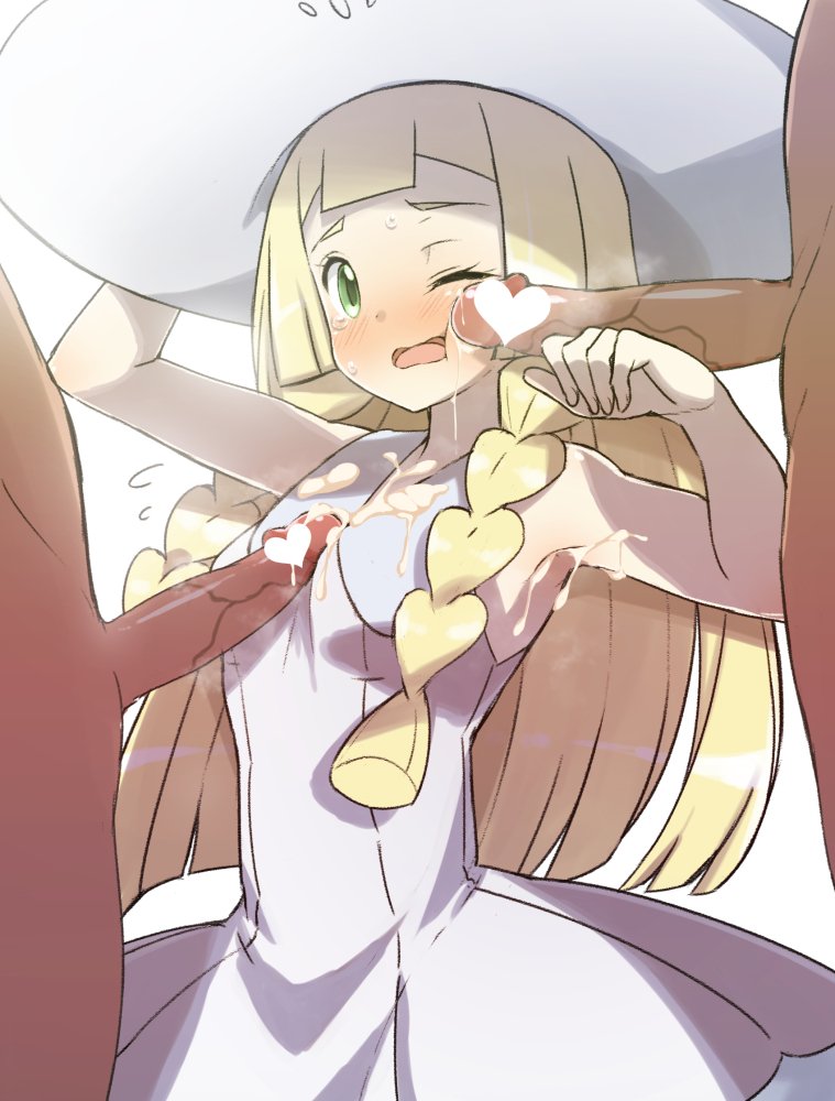 lillie (pokemon and 1 more) drawn by kounosu_satori