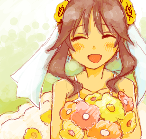 takamori aiko (idolmaster and 1 more) drawn by hozumi_(5+2head)