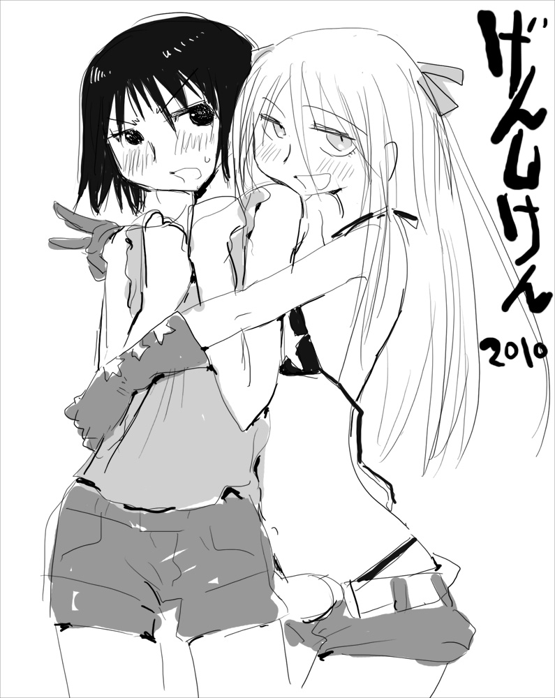 ogiue chika and susanna hopkins (genshiken) drawn by zasha
