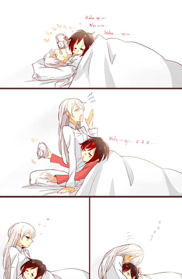ruby rose and weiss schnee (rwby) drawn by kuma_(bloodycolor)