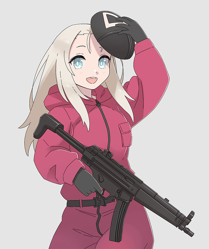 mp5 and soldier (girls' frontline and 1 more) drawn by tab_(tabkun)
