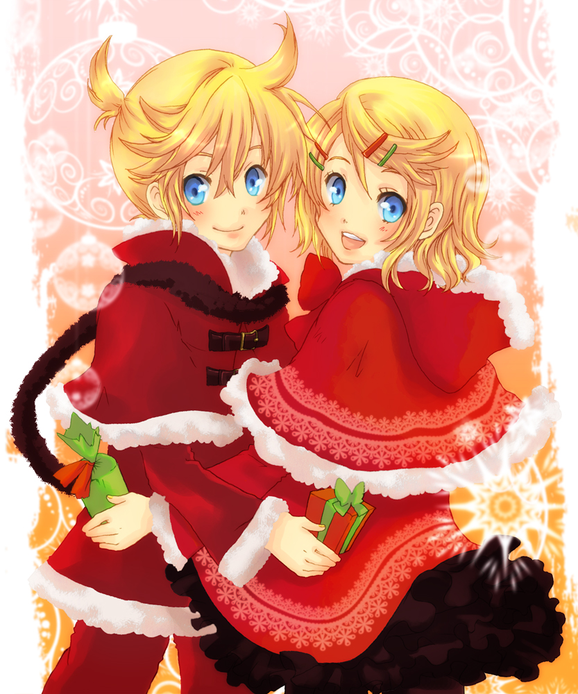 kagamine rin and kagamine len (vocaloid) drawn by shiro_(shiroro1026)
