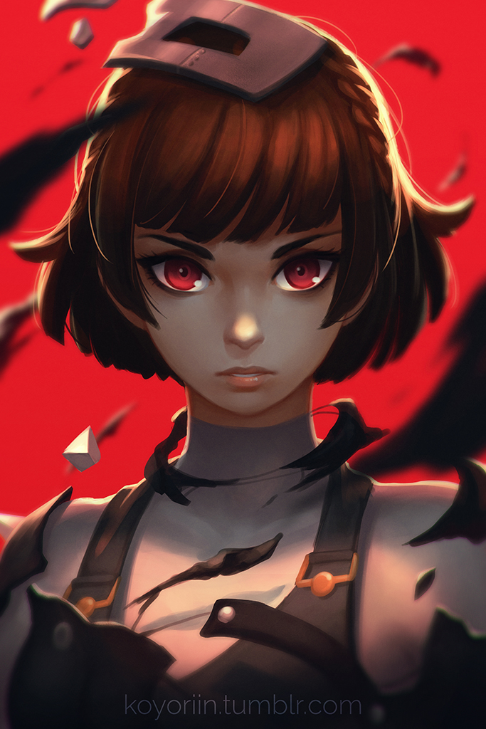 niijima makoto (persona and 1 more) drawn by koyorin