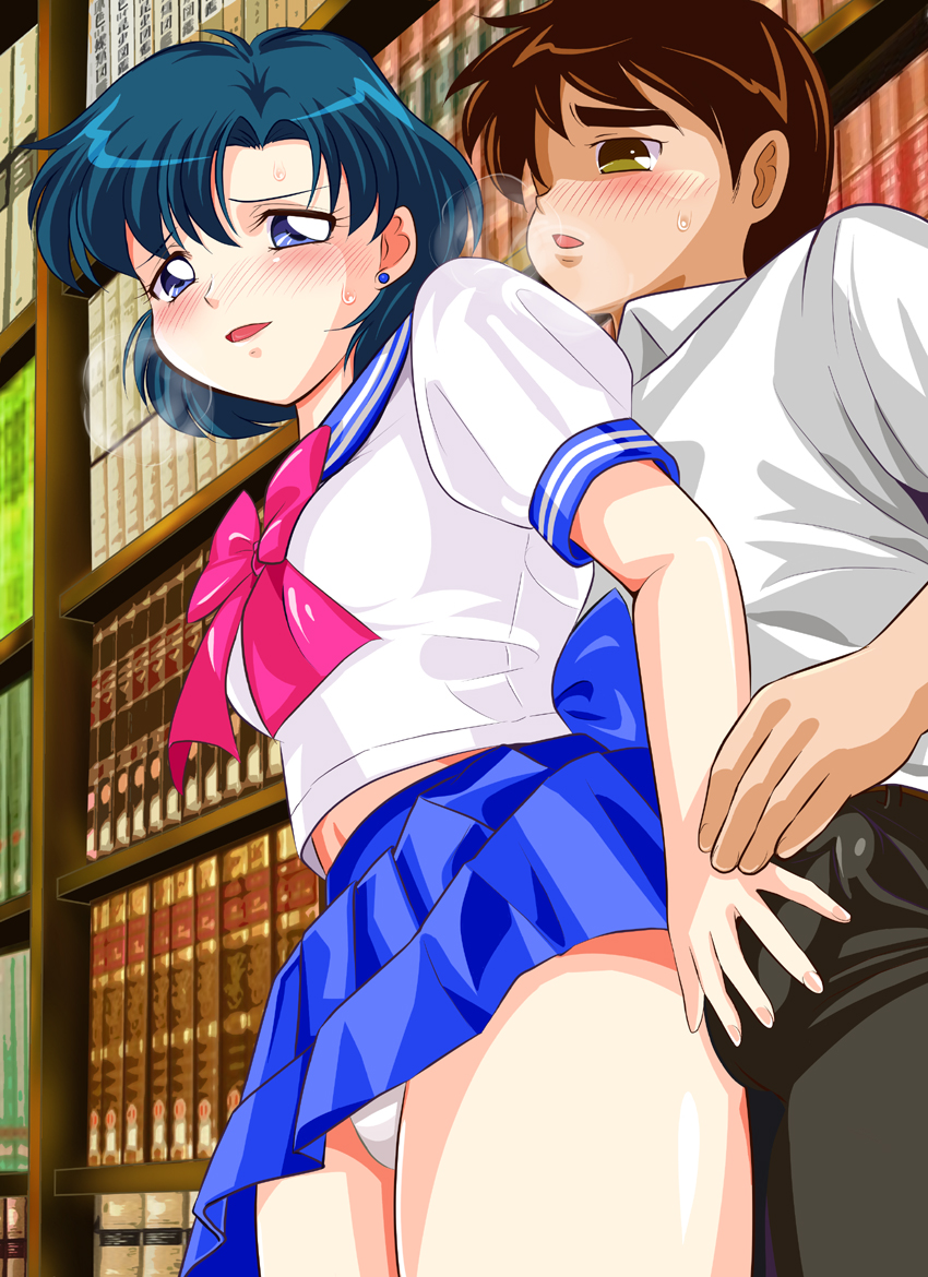 mizuno ami and urawa ryou (bishoujo senshi sailor moon) drawn by pirochi