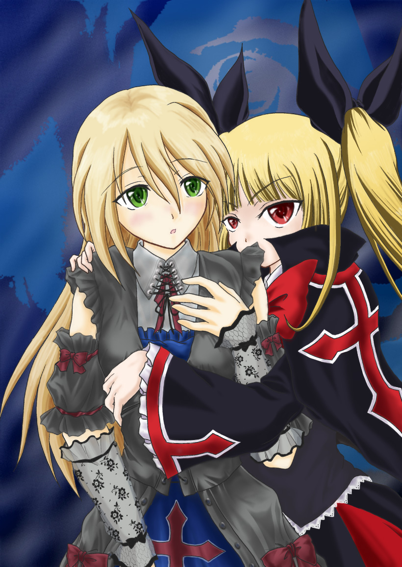 noel vermillion and rachel alucard (blazblue) drawn by fuzuki_dankichi
