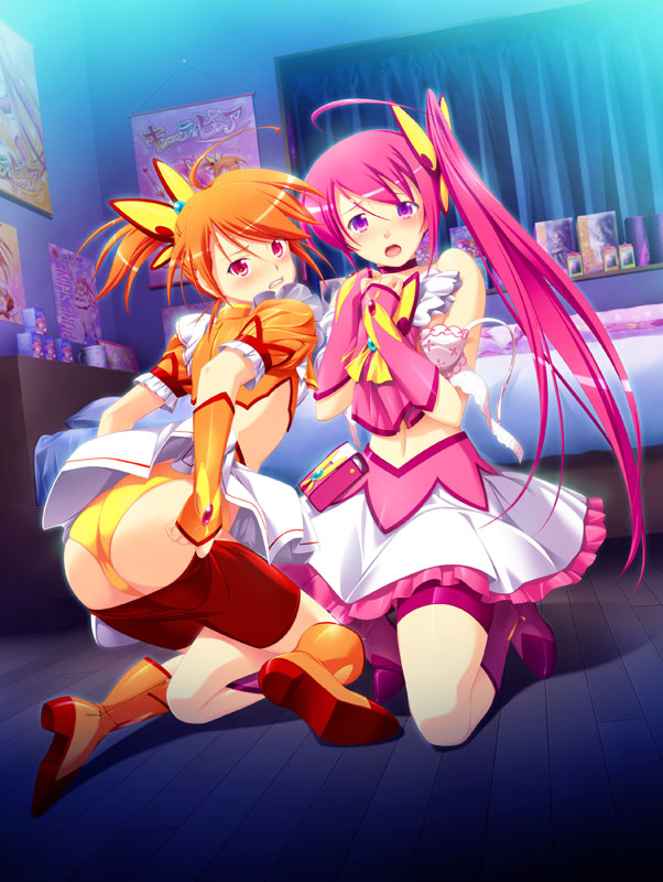 midou mizuki and midou machi (naburare shimai) drawn by ribahara_aki