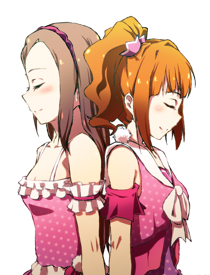 minase iori and takatsuki yayoi (idolmaster) drawn by sayuu_hanten