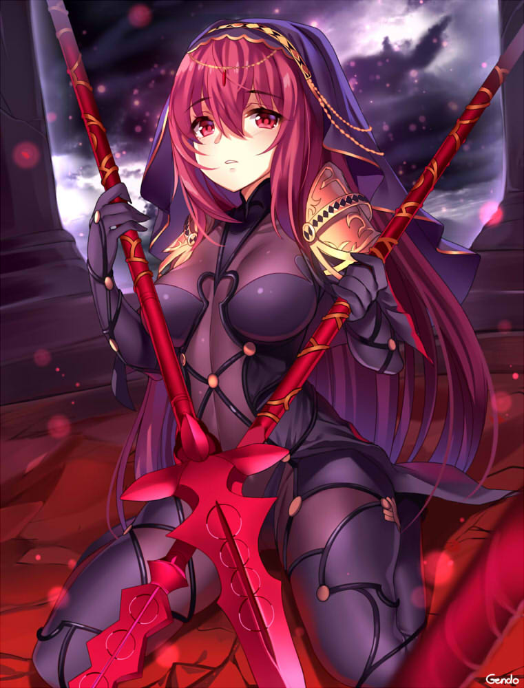 scathach (fate and 1 more) drawn by gendo0032