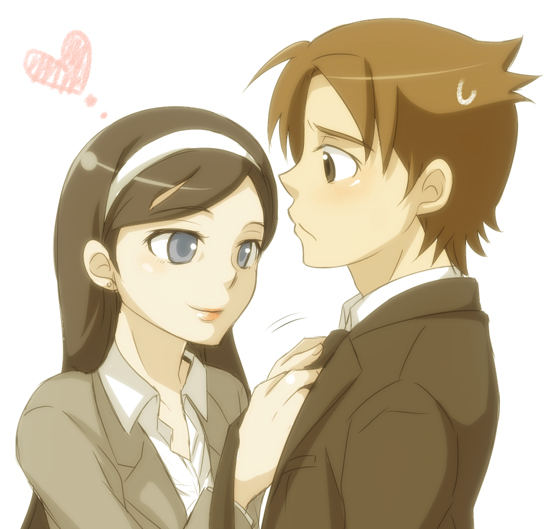 kumashiro maya and uchida fumiaki (seikimatsu occult gakuin) drawn by mayu_(airmods)