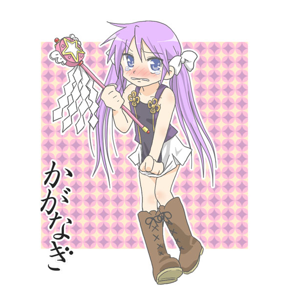 hiiragi kagami and nagi (lucky star and 1 more) drawn by yajou_hirarin