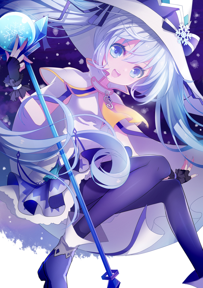 hatsune miku and yuki miku (vocaloid) drawn by 6_yin