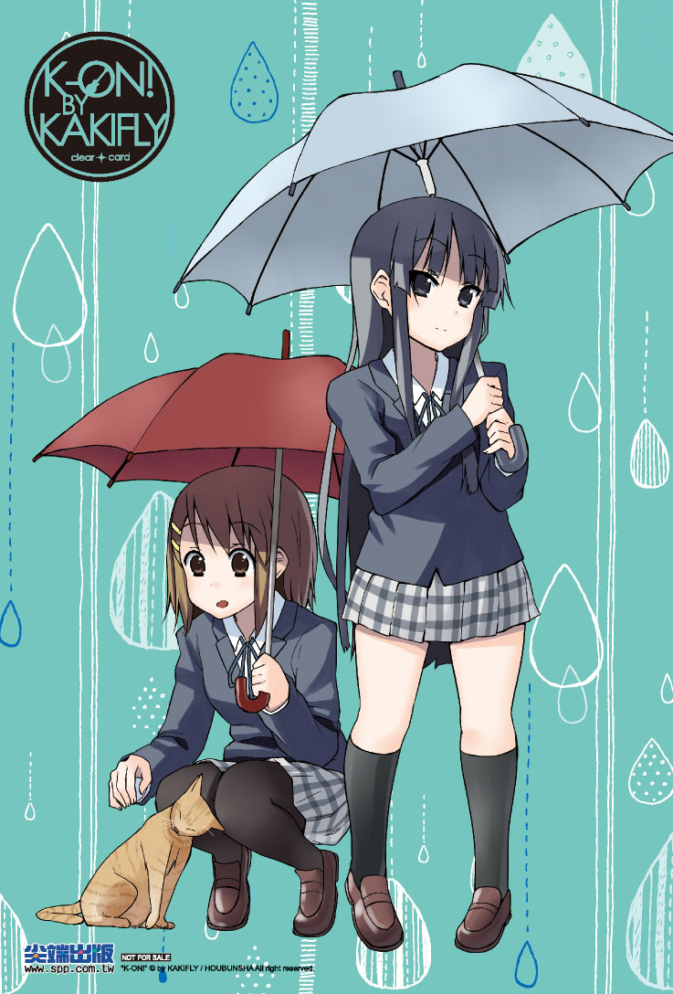 akiyama mio and hirasawa yui (k-on!) drawn by kakifly