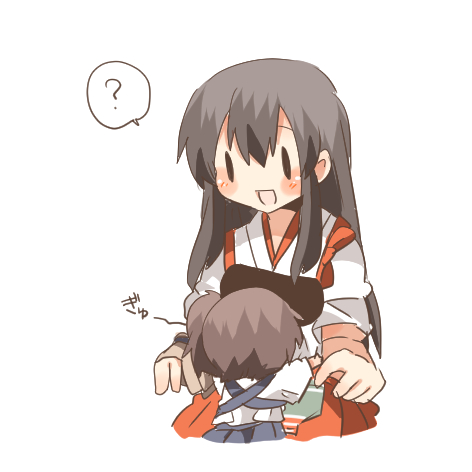 kaga and akagi (kantai collection) drawn by rebecca_(keinelove)