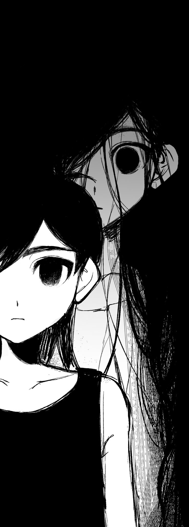 omori and mari (omori) drawn by thxzmgn