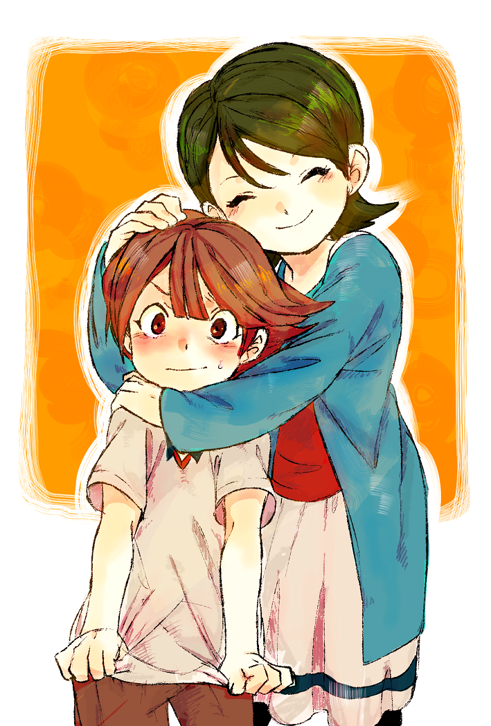 kino aki and ichinose kazuya (inazuma eleven go and 1 more) drawn by ieiieiiei
