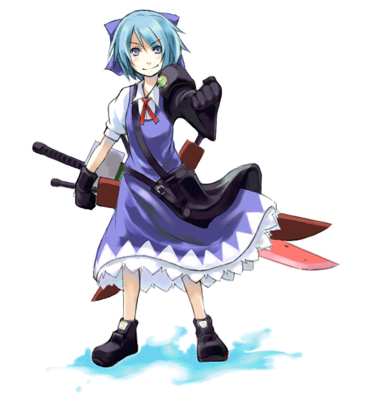 cirno (touhou and 1 more) drawn by suwi