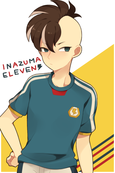fudou akio (inazuma eleven) drawn by saku_anna