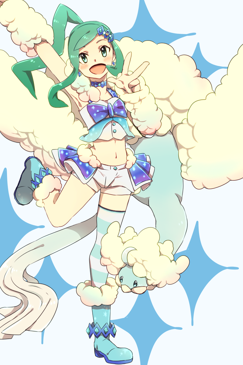 altaria, lisia, and mega altaria (pokemon and 1 more) drawn by mizuto_(o96ap)