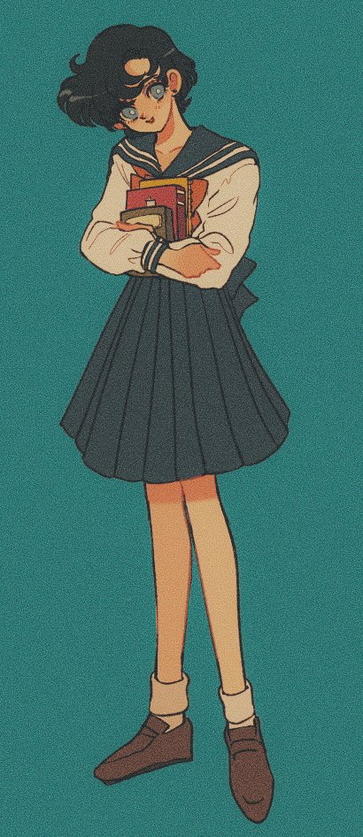 mizuno ami (bishoujo senshi sailor moon) drawn by pikurusu