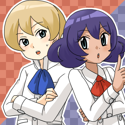 sina and dexio (pokemon and 1 more) drawn by kurumi_(forte)