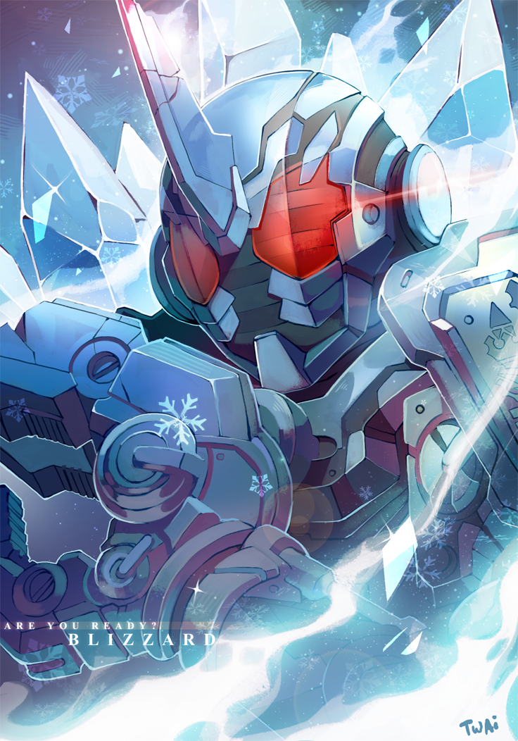kamen rider grease and kamen rider grease blizzard (kamen rider and 1 more) drawn by twai