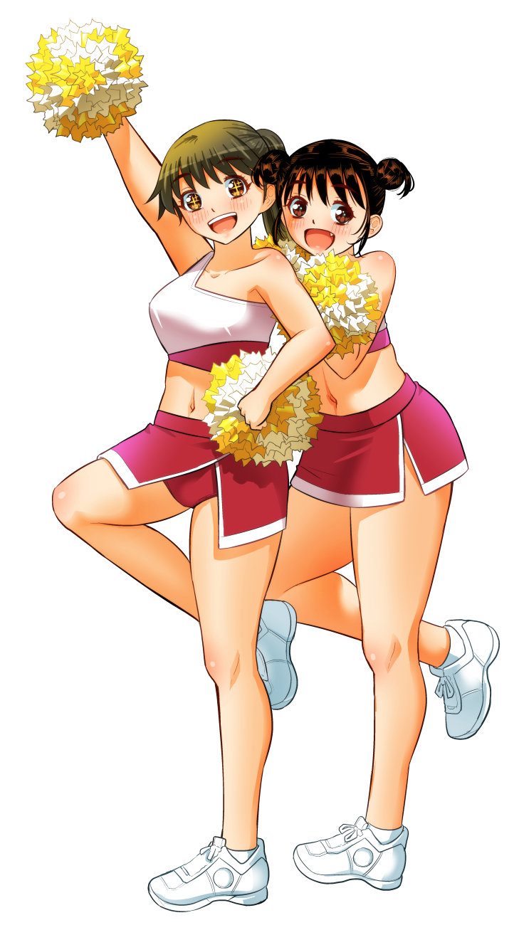 kijitani ayano and shiratori kanon (yankee jk kuzuhana-chan) drawn by sogabe_toshinori
