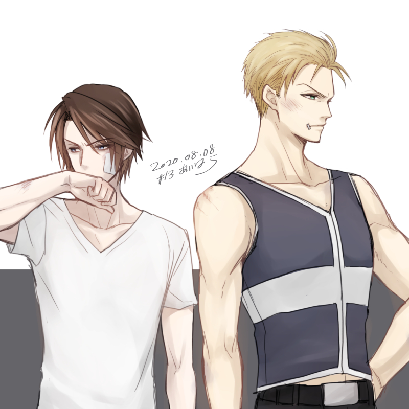 squall leonhart and seifer almasy (final fantasy and 1 more) drawn by hiryuu_(kana_h)