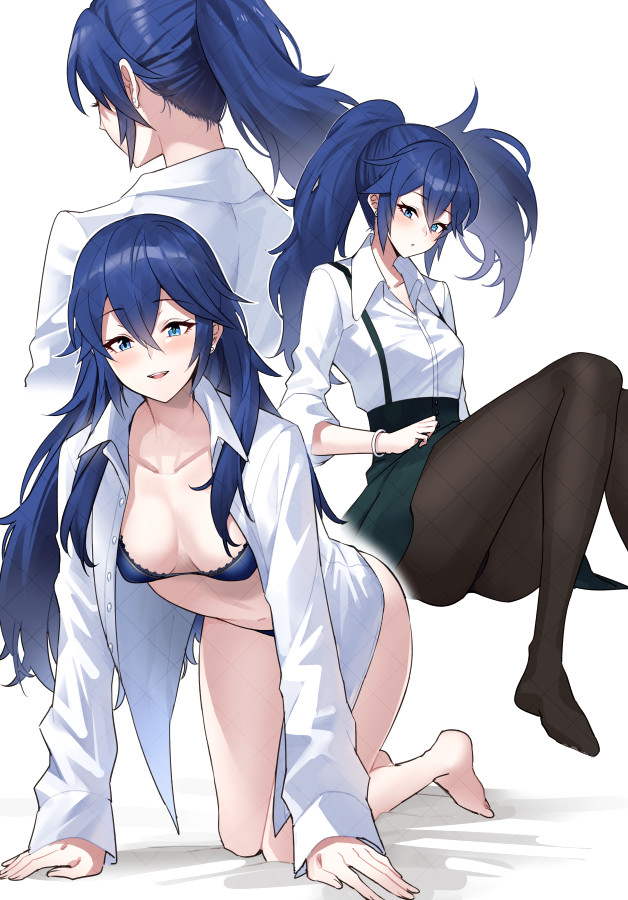 lucina (fire emblem and 1 more) drawn by ameno_(a_meno0)