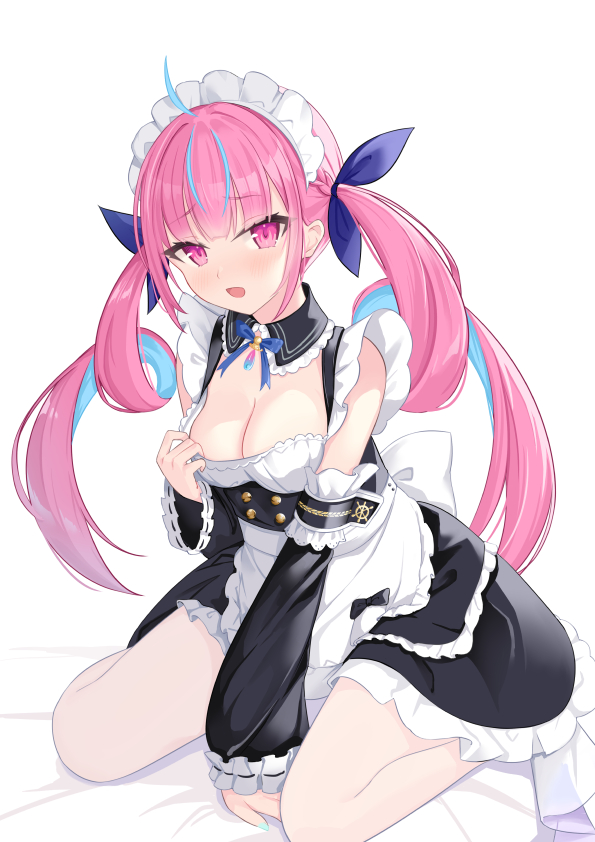 minato aqua (hololive and 1 more) drawn by karmq
