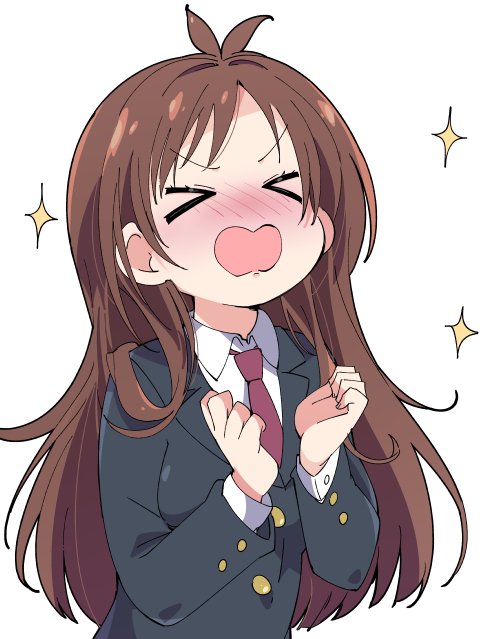 tsujino akari (idolmaster and 1 more) drawn by ixy