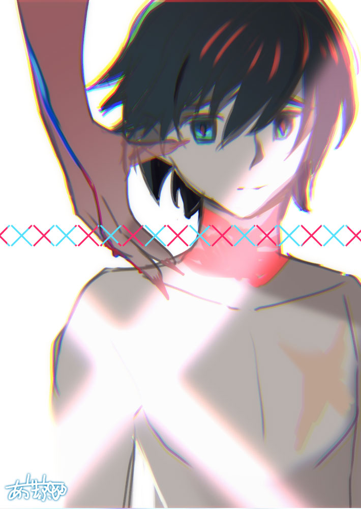 hiro (darling in the franxx) drawn by azuma_kei