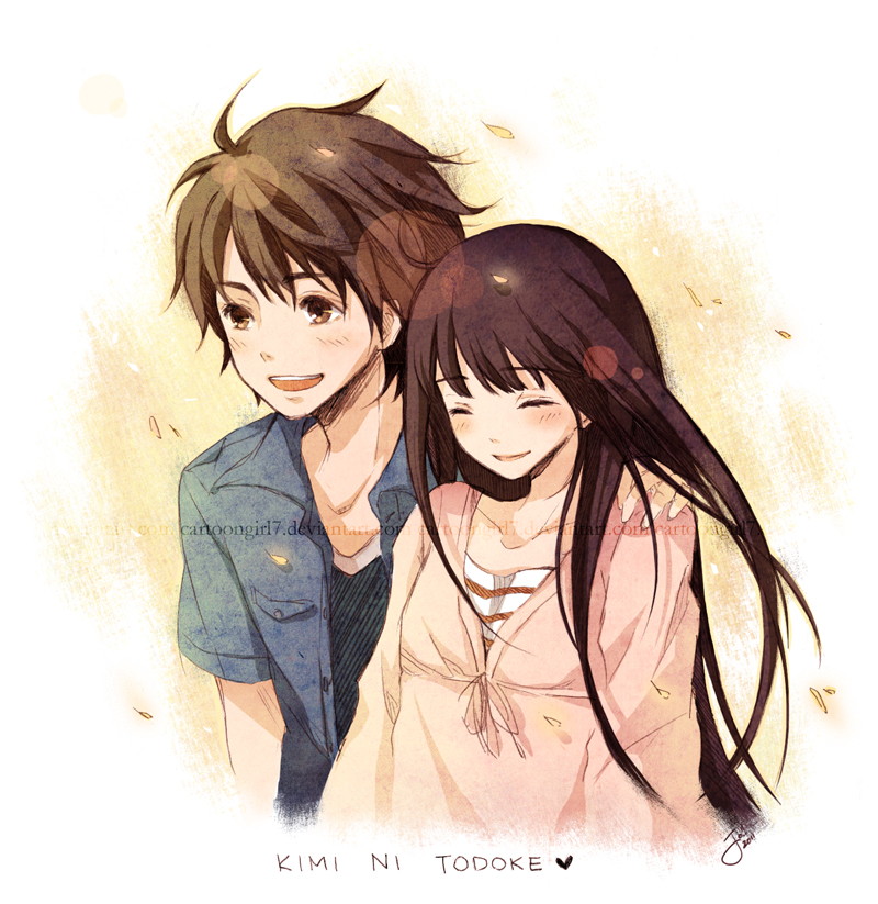 kuronuma sawako and kazehaya shouta (kimi ni todoke) drawn by joanna_(mojo!)