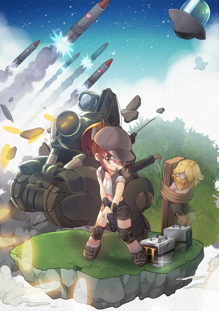 fio germi and prisoner of war (metal slug) drawn by shuf