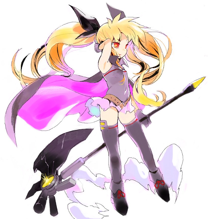 fate testarossa and bardiche (lyrical nanoha and 2 more) drawn by oishii_ishiwata