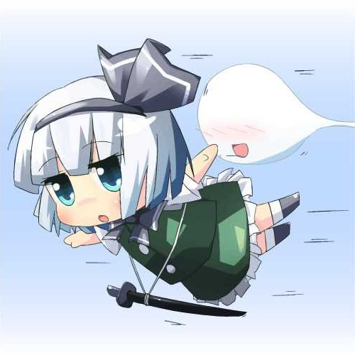 konpaku youmu (touhou) drawn by kaze_(kazesan) and oneb_(daidokoro)
