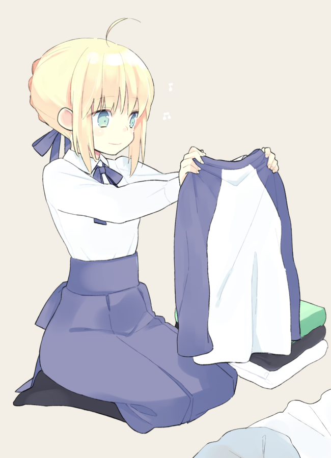 artoria pendragon and saber (fate and 1 more) drawn by 87banana