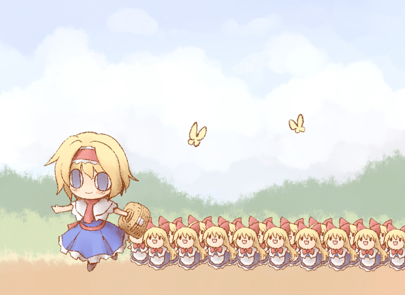 alice margatroid and shanghai doll (touhou) drawn by nekoguruma