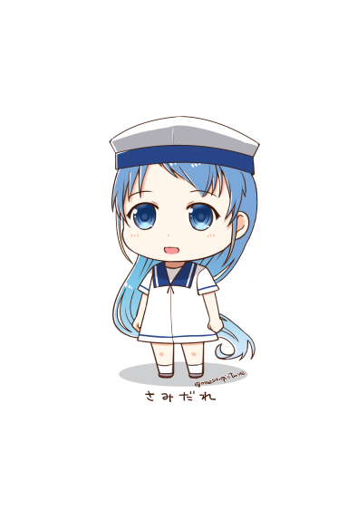 samidare and hiburi (kantai collection) drawn by mae_(maesanpicture)