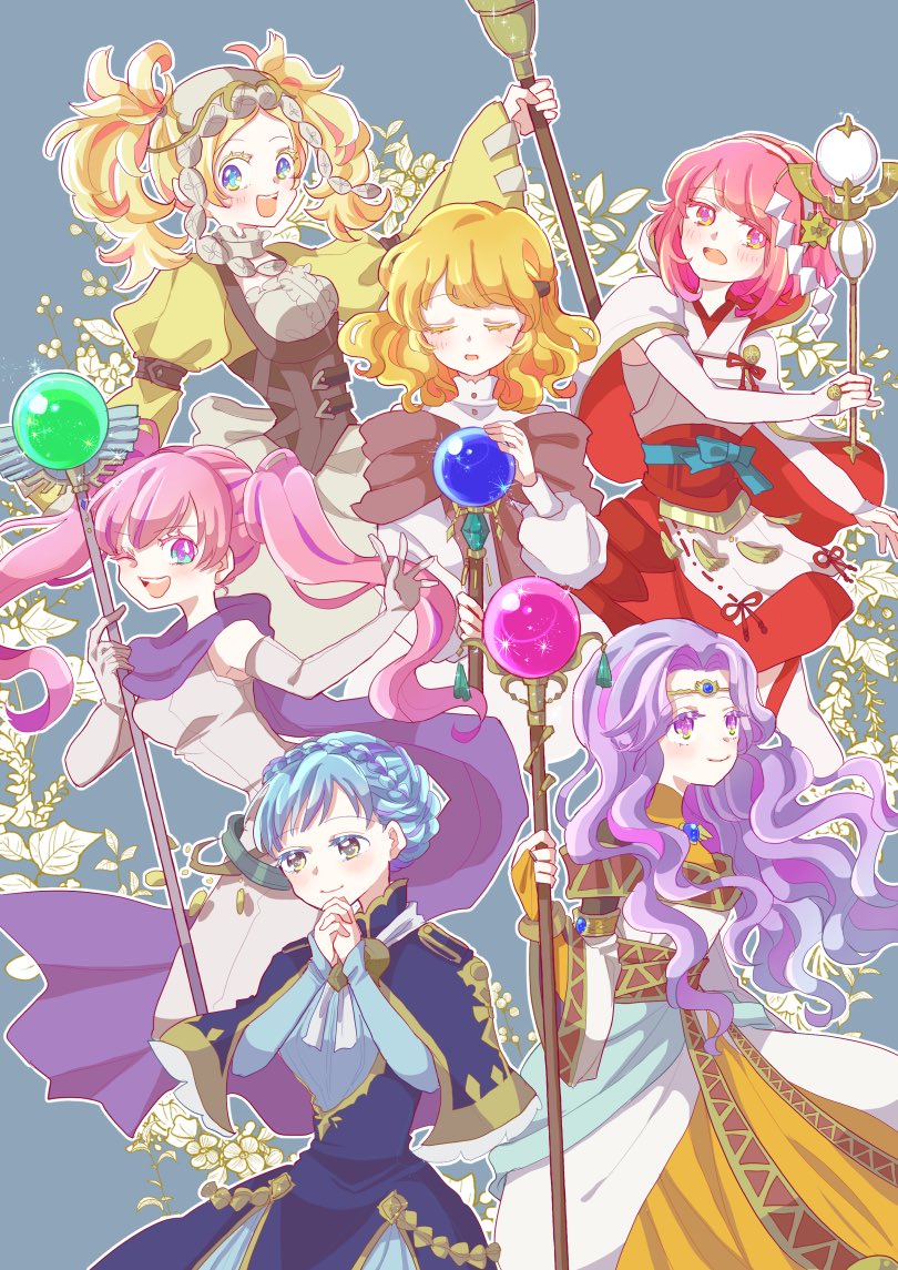 marianne von edmund, sakura, lissa, serra, lana, and 1 more (fire emblem and 6 more) drawn by yzkmm