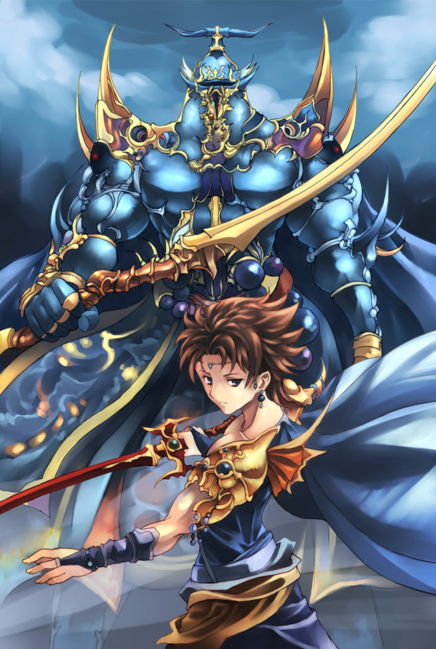 bartz klauser and exdeath (final fantasy and 2 more) drawn by kouno_hikaru
