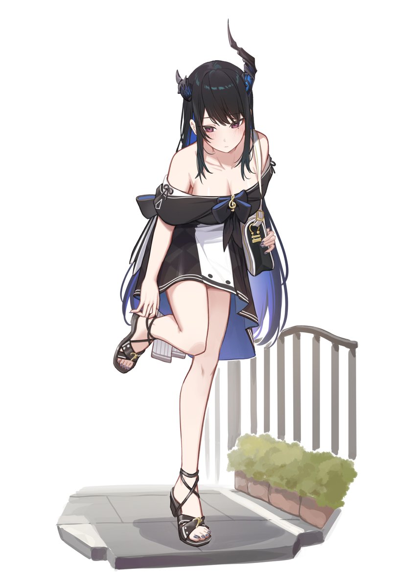 nerissa ravencroft (hololive and 1 more) drawn by resu_desu