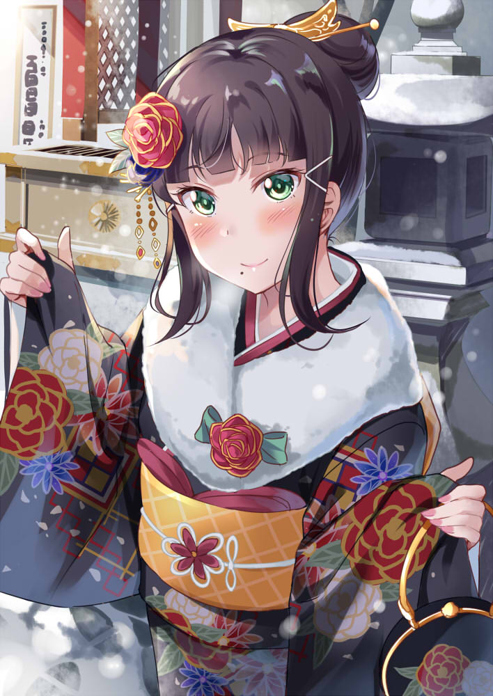 kurosawa dia (love live! and 1 more) drawn by tipii